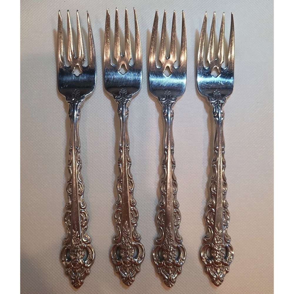 Vintage Oneida Michelangelo Stainless Steel Dinner Fork Set Of 4